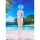 WAVE POP UP PARADE BEACH QUEENS Rebuild of Evangelion Rei Ayanami (One-Piece Style) L Size Complete Figure image 5