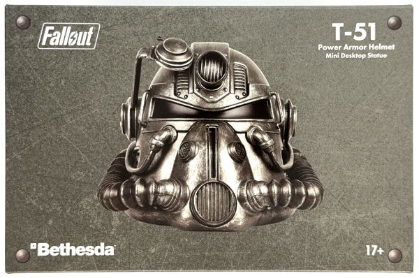 Bethesda Softworks Fallout T-51 Power Armor Helmet Mini Desktop Statue