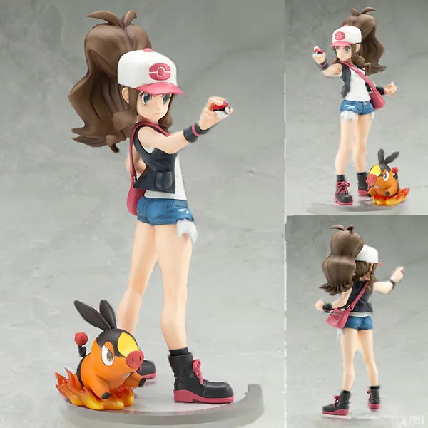 Kotobukiya ARTFX J Serie "Pokemon" Hilda con Tepig Figura Completa 1/8 imagen 1