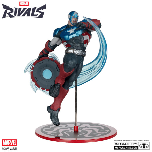 McFarlane Toys "Marvel Rivals" 1/10 Scale "Scene Figure" #005 Captain America