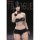 TB League 1/12 Super Flexibler Weiblicher Nahtloser Body Wespentaille & Natürliche Kurven mit Kopf / Schwarzes Haar & Sonnengebräunte Haut Bild 12