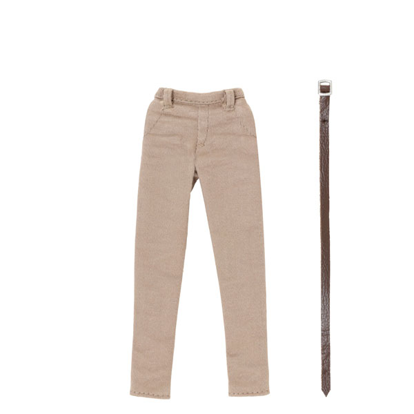Azone 1/6 PNXS Skinny Pants & Belt set Beige x Brown (DOLL ACCESSORY)