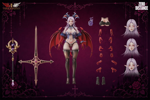 ZERO DISTANCE x Idle Angels Fallen Angel Lucifer 1/12 Scale Posable Figure Deluxe Edition