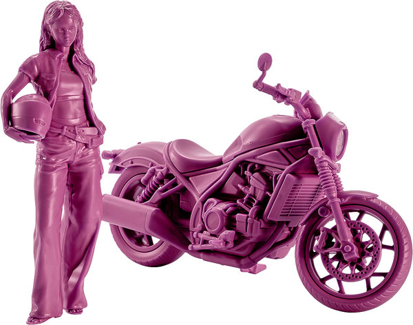 Max Factory PLAMAX MF-101 Rider's portrait Honda Rebel 1100 Wine Red 1/20 Plastic Model