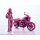 Max Factory PLAMAX MF-101 Rider's portrait Honda Rebel 1100 Wine Red โมเดลพลาสติก 1/20 รูปภาพ 3