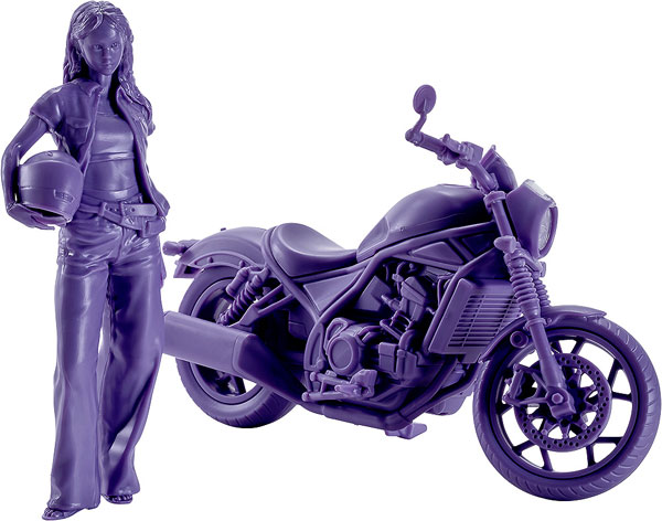 Max Factory PLAMAX MF-101 Rider's portrait Honda Rebel 1100 Navy 1/20 Plastic Model