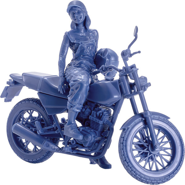 Max Factory PLAMAX MF-103 Rider's portrait Honda FTR 223 Blue 1/20 Plastic Model