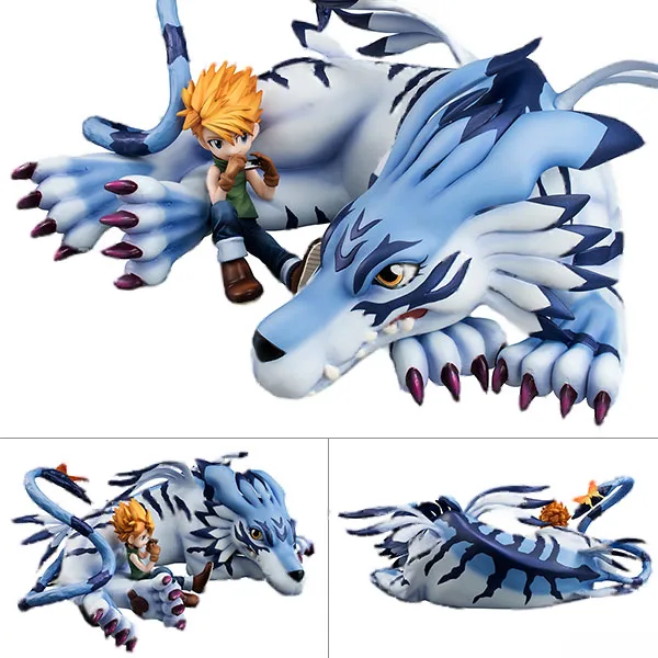 MegaHouse [Vente Exclusive] Figurine Complète G.E.M. Series Digimon Adventure Garurumon & Yamato Ishida image 1
