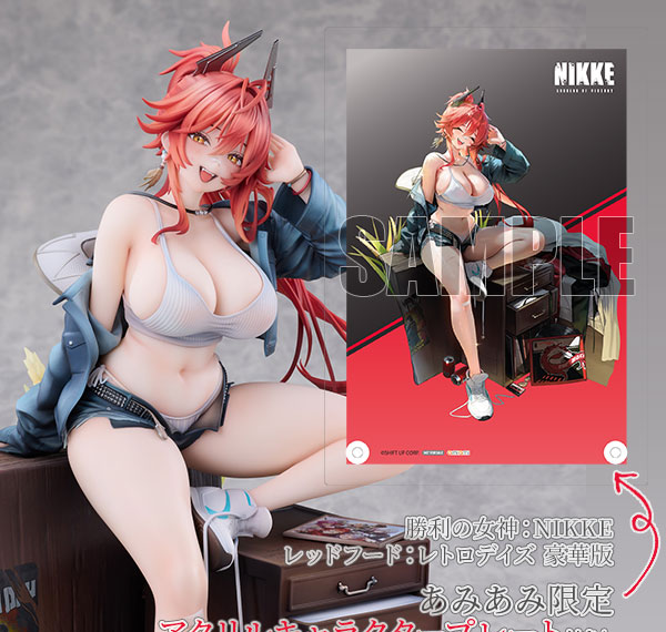Hobby sakura [ของแถม] GODDESS OF VICTORY: NIKKE Red Hood: Retro Days ฟิกเกอร์ Complete 1/7 Deluxe Edition รูปภาพ 1