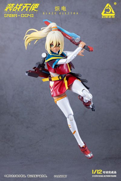 LOSCONT Armored Battle Angels Series ABA-004 Blaze Electra ฟิกเกอร์เคลื่อนไหวได้ 1/12 รูปภาพ 1