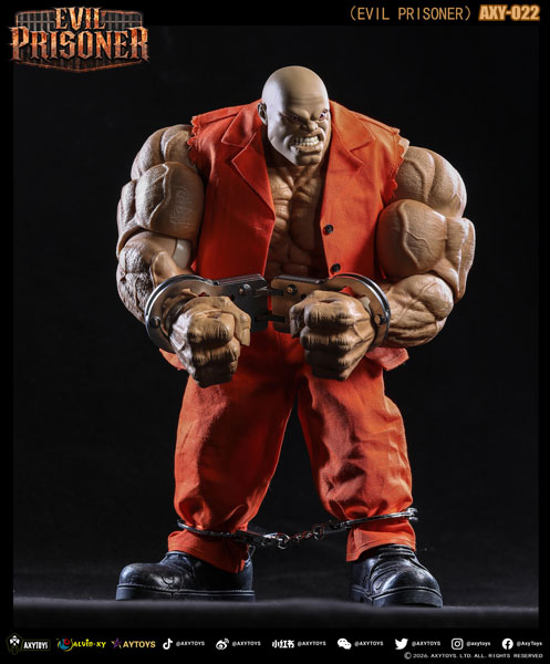 AXYTOYS EVIL PRISONER 1/12 스케일 가동 피규어 AXY-022 오리지널 컬러
