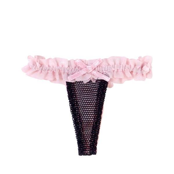 Azone 1/6 Q'z Overture Bra Thong Panties Pink x Black (DOLL ACCESSORY) image 1