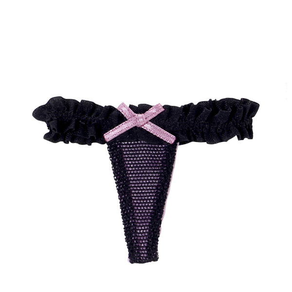 Azone 1/6 Q'z Overture Bra Thong Panties Purple x Black (DOLL ACCESSORY) gambar 1