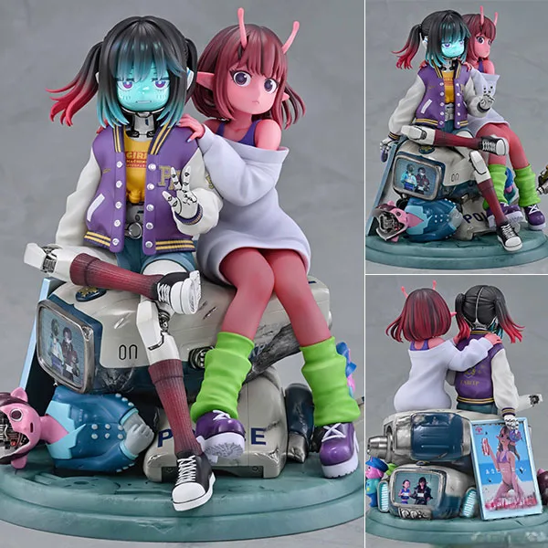 Medicos Entertainment Anime Milky Subway: The Galactic Limited Express Chiharu & Makina Complete Figure image 1