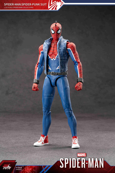 ZD Toys 스파이더맨: 스파이더 펑크 수트 (7인치 X 시리즈) 이미지 1