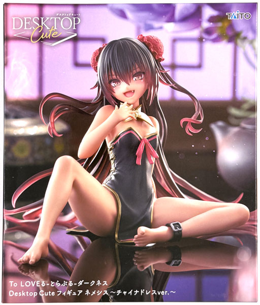 Taito To Love-Ru Darkness Desktop Cute Figure Nemesis -Chinese Dress ver.- (Game-prize) gambar 1