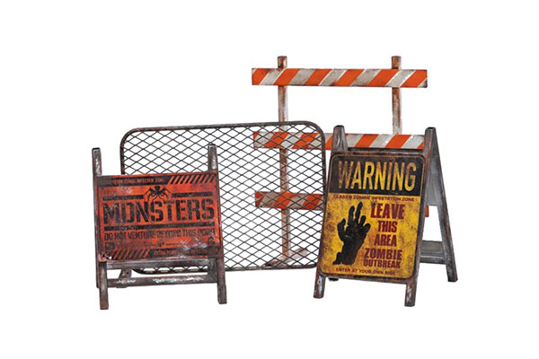 MMM Toys 1/6 Caution Barricade Set gambar 1