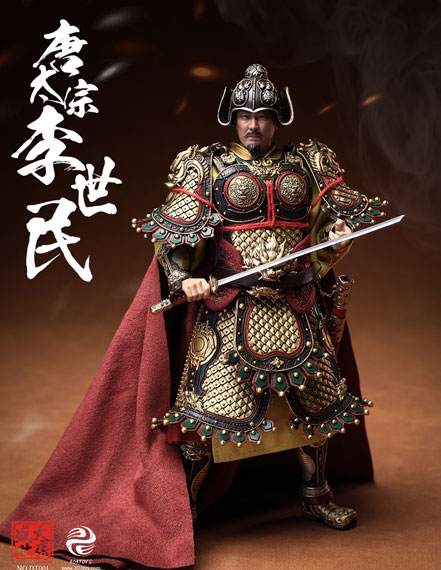 303TOYS Golden Age of Tang DT001 Taizong Li Shimin 1/12 Scale Posable Figure Regular Edition รูปภาพ 1