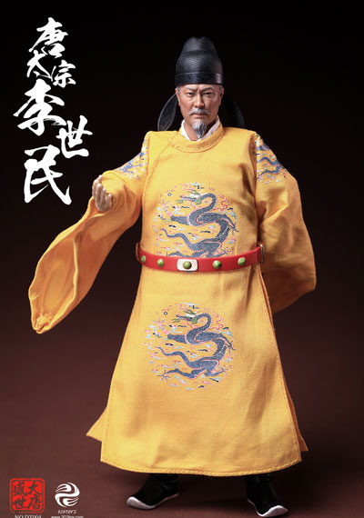 303TOYS Golden Age of Tang DT004 Taizong Li Shimin (Dragon Robe Ver.) 1/12 Scale Posable Figure Bild 1
