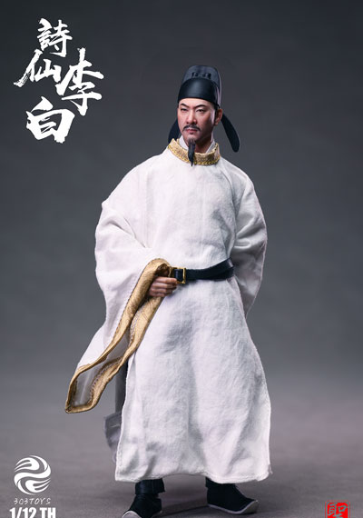 303TOYS Sage Series NO.SR003 Great Poet / Li Bai 1/12 Scale Posable Figure Regular Edition Bild 1