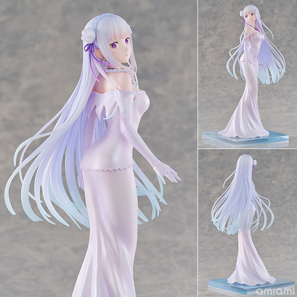 DesignCOCO Re:ゼロから始める異世界生活 エミリア ウェディングドレスVer. 1/7 完成品フィギュア 画像 1