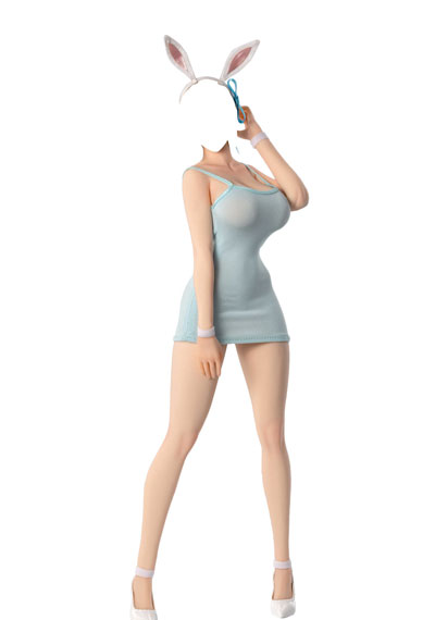 Very Cool 1/6 No.7 Platinum Silicone Female Body Blue Dress imagen 1