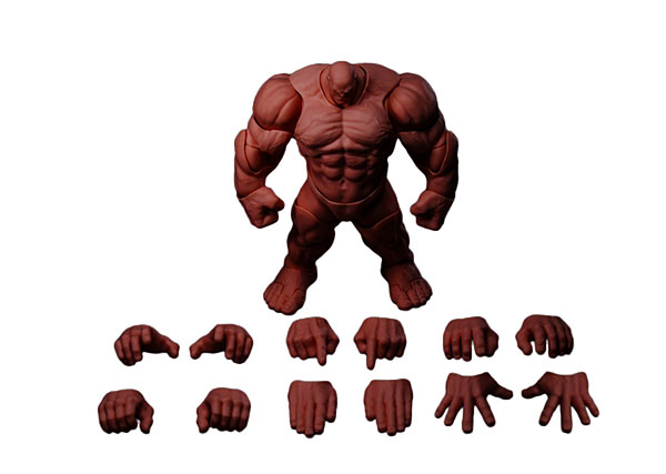 WIND TOYS 1/12 Titan Super Action Muscle Body Red Skin รูปภาพ 1