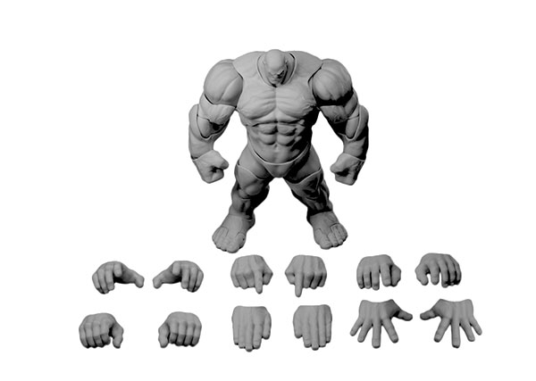 WIND TOYS 1/12 Titan Super Action Muscle Body Gray Skin รูปภาพ 1