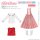 Azone BonBons "Bookish Girl" Outfit Set Red (DOLL ACCESSORY) 图片 2