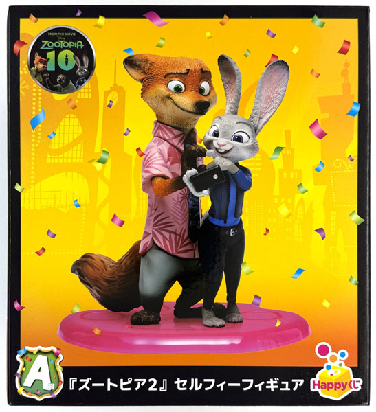 Sunny Side Up Happy Kuji "Zootopia" 10th Anniversary A Prize - "Zootopia 2" Selfie Figure (Game-prize) รูปภาพ 1