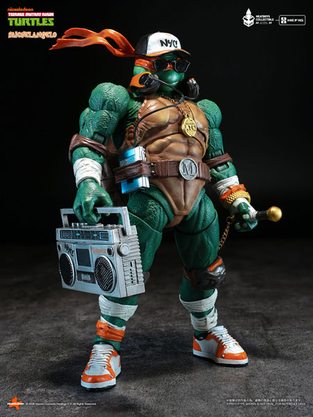 HeatBoys [Bonus] Teenage Mutant Ninja Turtles Michelangelo Alloy Posable Figure Deluxe Edition