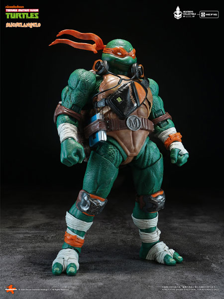 HeatBoys HB0105 Teenage Mutant Ninja Turtles Michelangelo Alloy Posable Figure Regular Edition image 1
