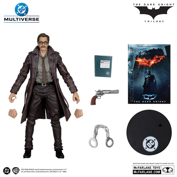 McFarlane Toys DC Multiverse "Deluxe Theatrical Edition" Commissioner Gordon [Movie "The Dark Knight Trilogy"]