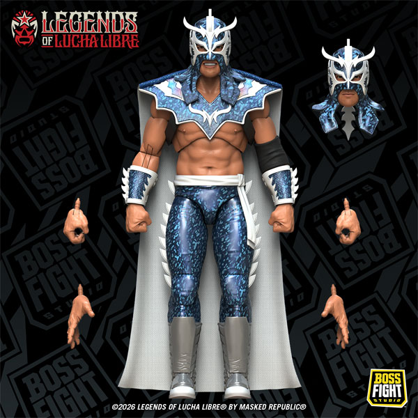 Boss Fight Studio Legends of Lucha Libre / Ultimo Dragon 1/12 Action Figure Holographic Decoration ver.