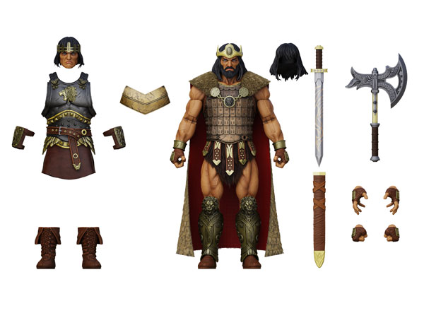 Boss Fight Studio Epic H.A.C.K.S. Conan The Barbarian Ruler of Aquilonia King Conan Action Figure รูปภาพ 1