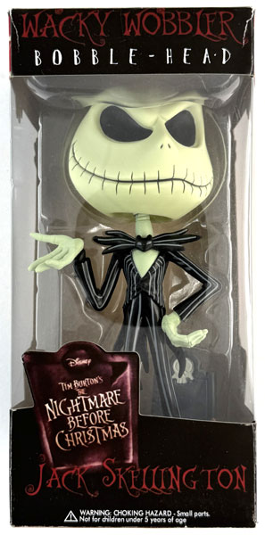 Funko WACKY WOBBLER The Nightmare Before Christmas Jack Skellington gambar 1