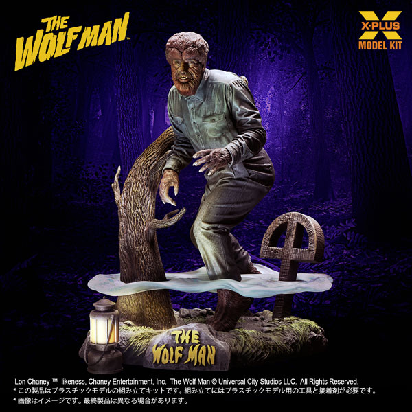 X-PLUS 1/8 Lon Chaney Jr. as The Wolf Man Plastic Model Kit
