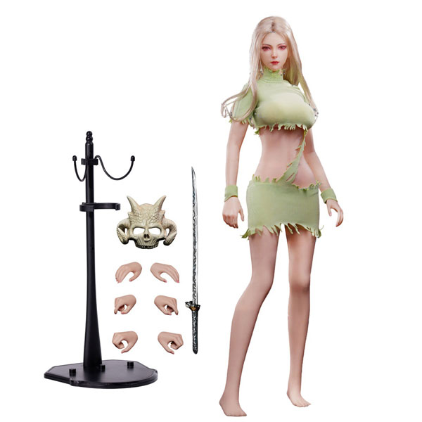 Mojoy Studio 1/6 Slender Female Body w/Head Green