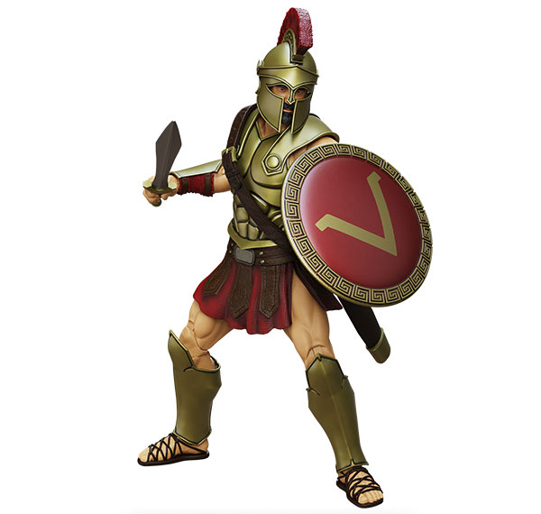 Boss Fight Studio EPIC H.A.C.K.S. / Spartan Warrior: Pride of Sparta 1/12 Action Figure รูปภาพ 1