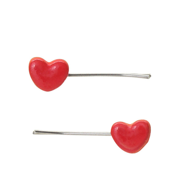 Azone Doll Hair Pin -Heart- Red รูปภาพ 1