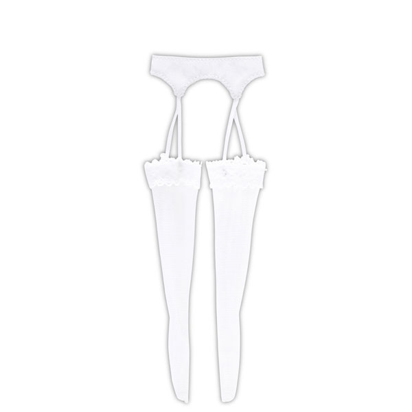 Azone 1/6 Q'z See-through Garter Stockings White x White (DOLL ACCESSORY)