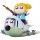 Ember Toys Chibi Creature Pop Team Epic POPUKO & PIPIMI: Skeleton Competition Ver. Soft Vinyl Figure รูปภาพ 2