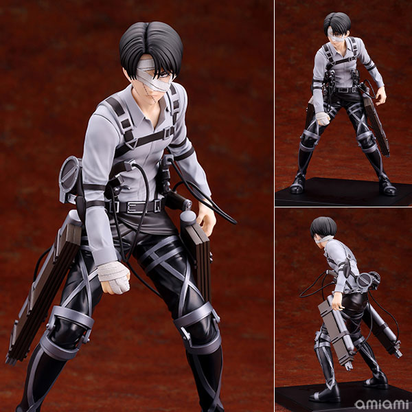 Kotobukiya OSHI WORKS Attack on Titan The Final Season Levi Ackerman The Final Season ver. Complete Figure gambar 1