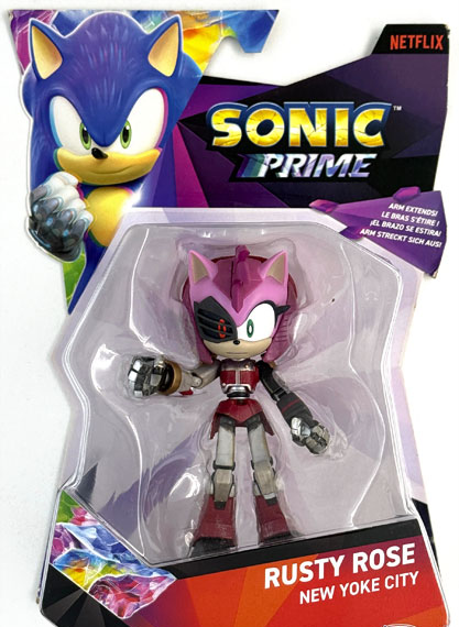 JAKKS Pacific NETFLIX Sonic Prime RUSTY ROSE NEW YOKE CITY Action Figure