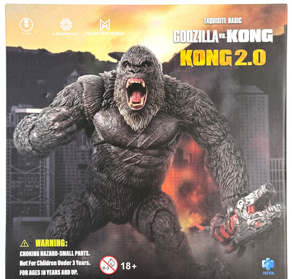 Hiya Toys Exquisite Basic GODZILLA VS. KONG Kong 2.0 Action Figure
