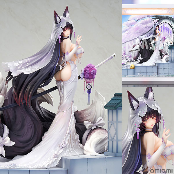 APEX [Bonus] Azur Lane Musashi Purest Wisteria Ver. w/LED Acrylic Display Case Special Edition 1/7 Complete Figure image 1