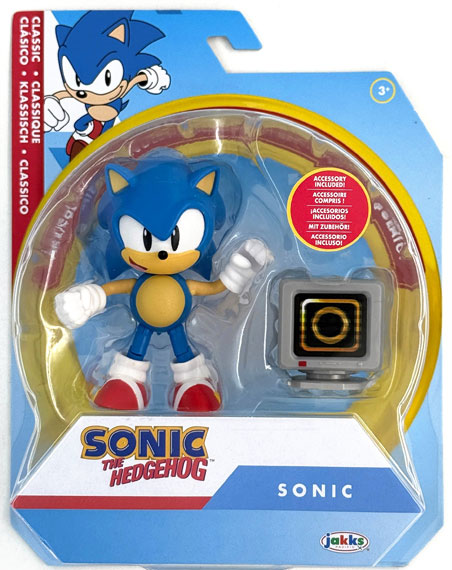 JAKKS Pacific Sonic the Hedgehog Classic Sonic Ring Item Box 4Inch Action Figure 圖片 1