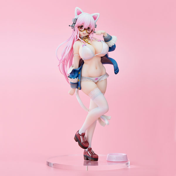 Union Creative Super Sonico White cat ver. Complete Figure image 1