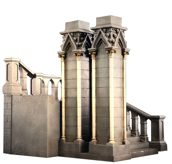 MMM Toys 1/12 Gothic Cathedral Stairs Diorama รูปภาพ 1