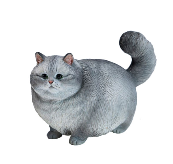 JXK Studio Chubby Cat Silver Tabby Bild 1